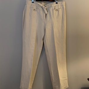 Charter club linen wide leg pant